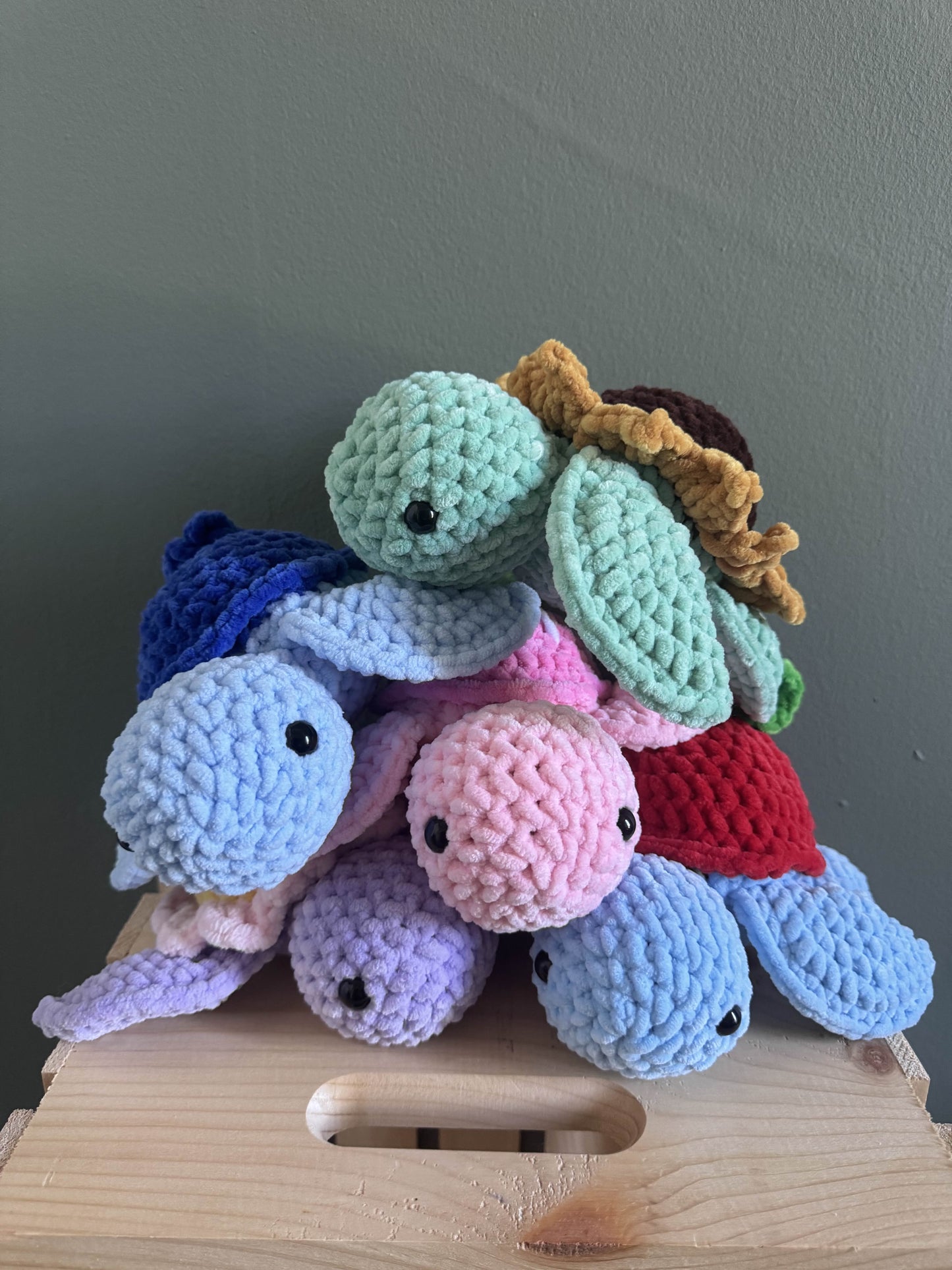 Small Crochet Turtle, Food Themed Turtle, Handmade, Flower Themed Turtle, Small Turtle Plush, Desk plush, Amigurumi