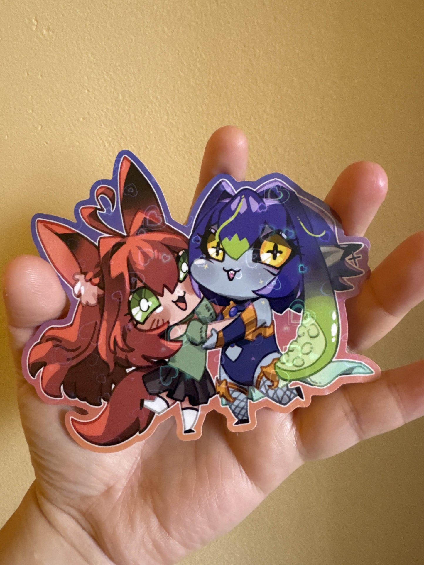 Rua and Luna Collab Holographic Sticker Collection