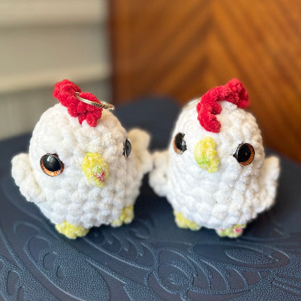 Crochet Birdie keychains, handmade, Amigurumi plush for your keys, bags, belt