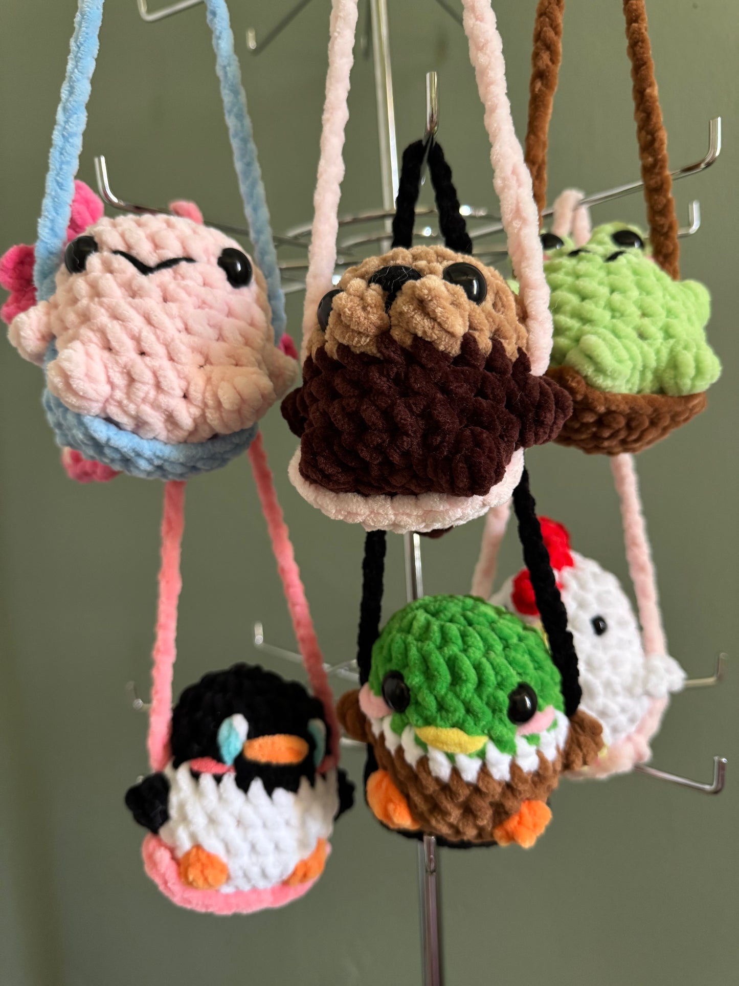 Cutie animal car swings!