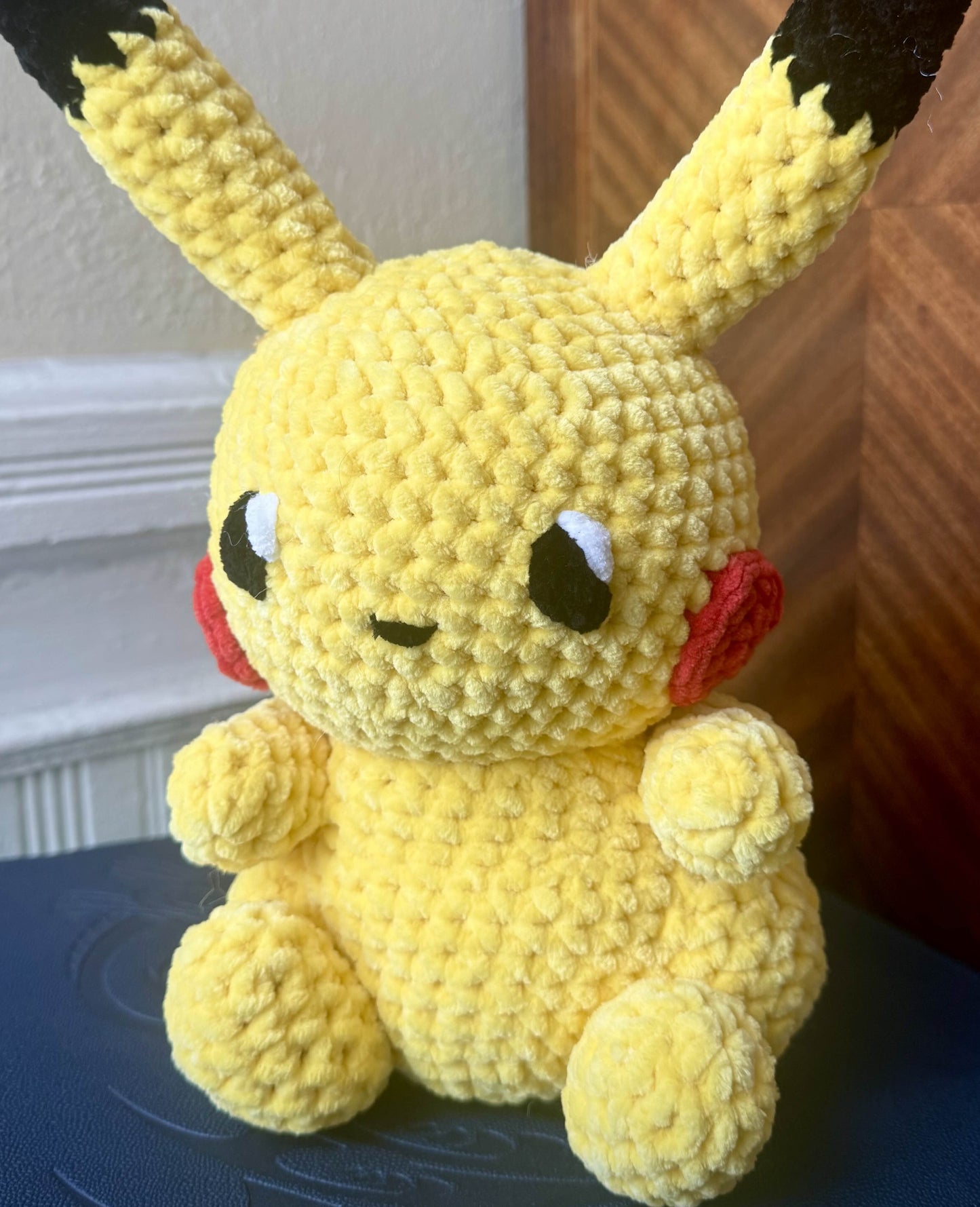 Thunderbolt Mouse! Fandom Doll, Electric type pocket monster, Handmade, Crochet, cute, soft, collectible